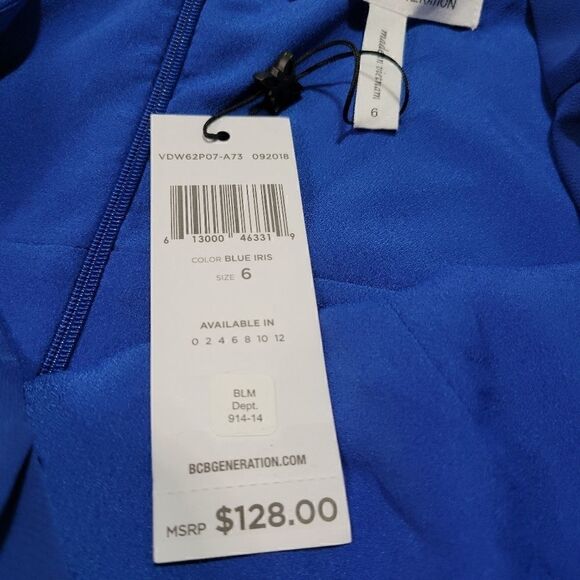 BCBGenerationâBlueâIrisâRuffle MaxiâDress - Picture 10 of 11